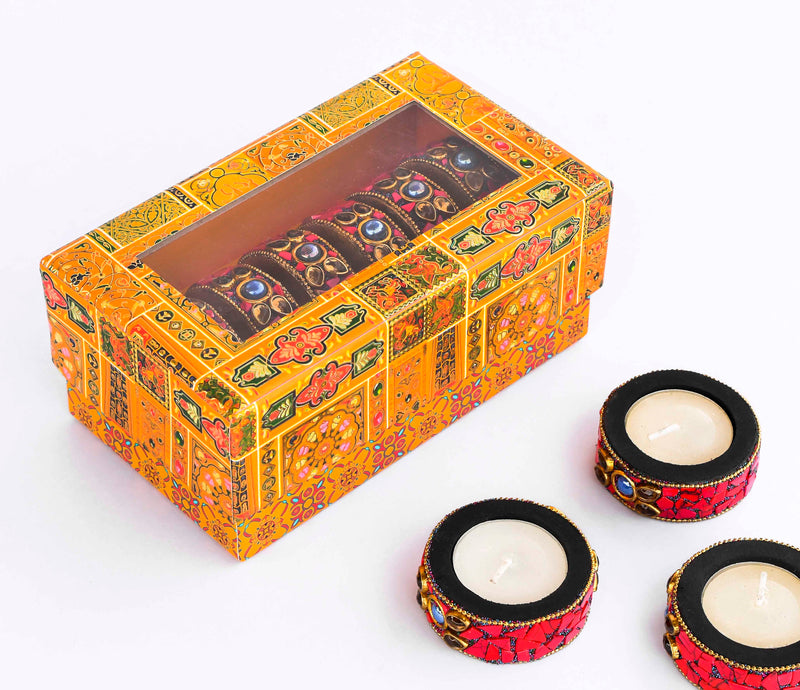 Red Tealight Candle Hamper img3